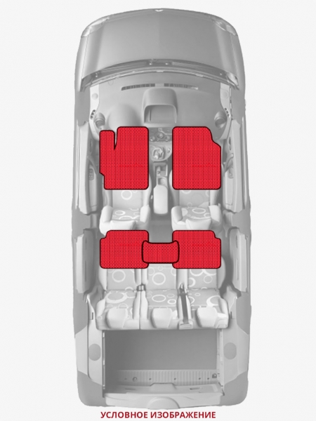 ЭВА коврики «Queen Lux» стандарт для Honda Acty (4G)