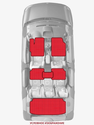 ЭВА коврики «Queen Lux» комплект для SEAT Altea Freetrack